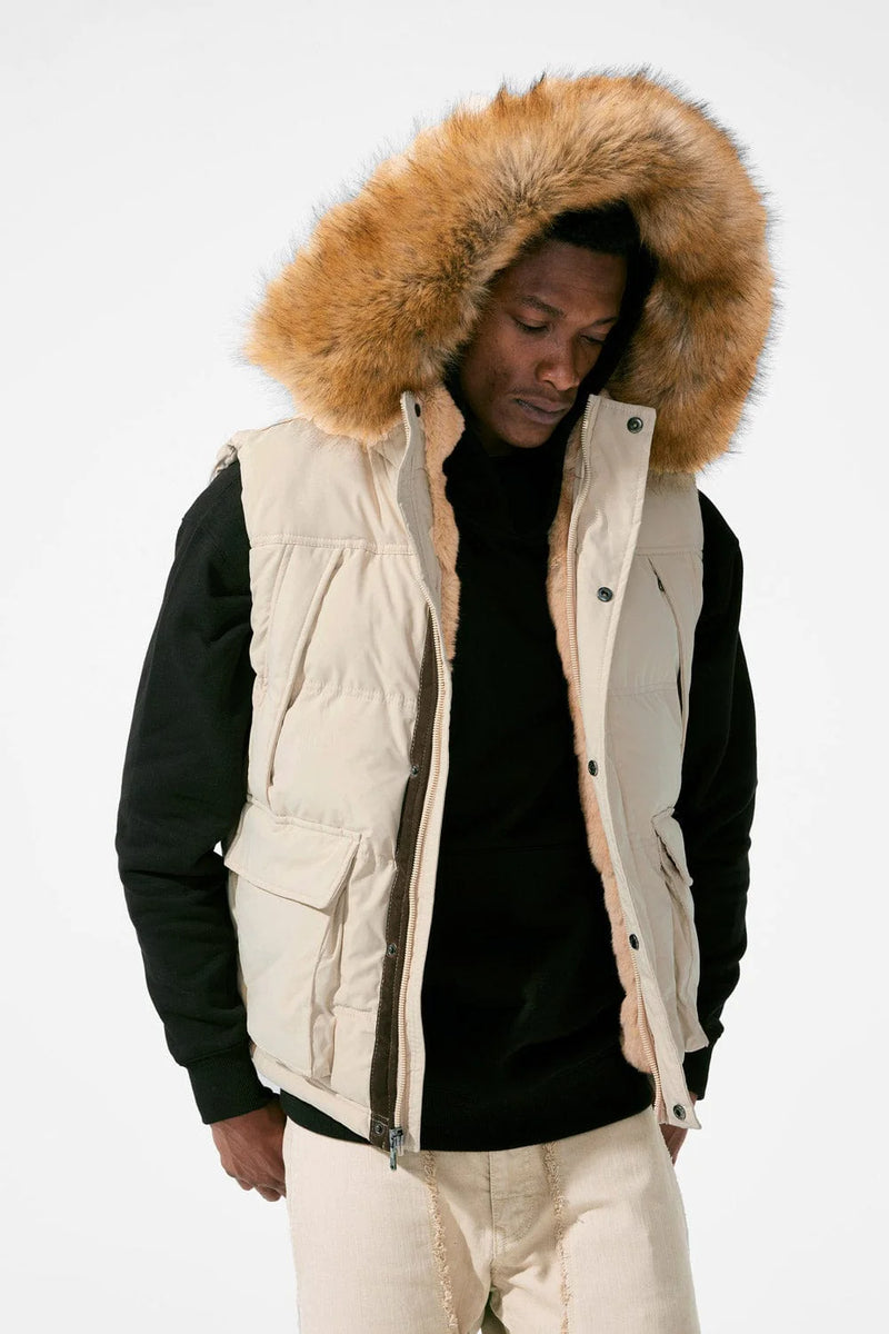 Fur sales lined puffer