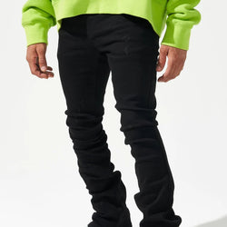 Serenade - Noir 7 Stacked jeans (Black)